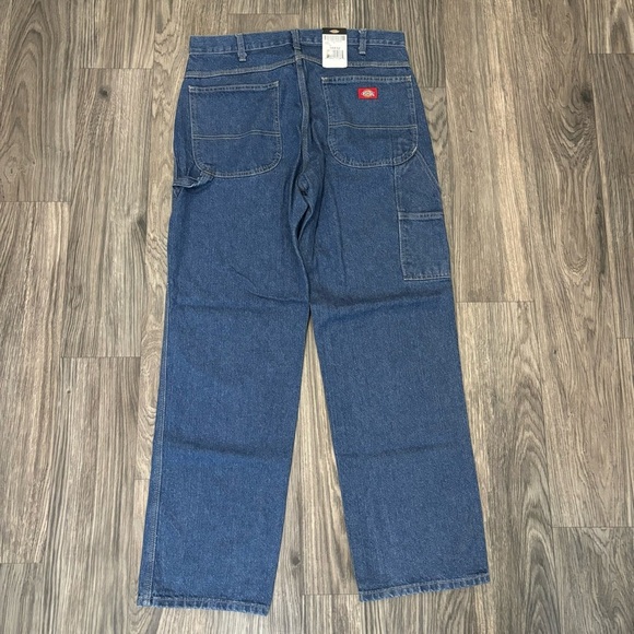 Dickies Relaxed Fit Carpenter Jean Stone Washed Indigo Blue - Picture 5 of 7